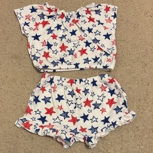 Star Print Two-Piece Set